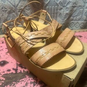 Latigo Tan Woven “Gem” Strappy Gladiator Sandals Sz 11